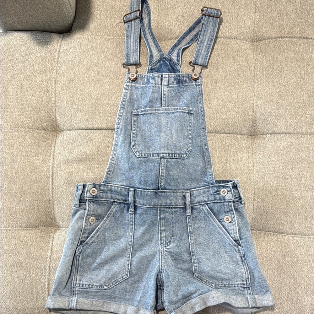 Denim Short Overalls